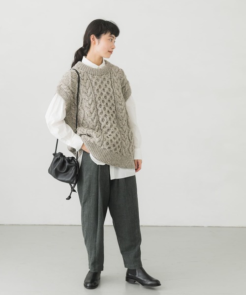 かぐれ（カグレ）の「ペルーカラーネップニットベスト（ベスト）」 - WEAR