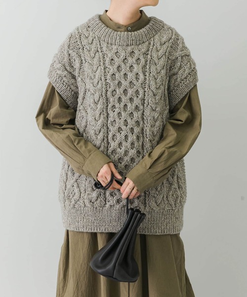 かぐれ（カグレ）の「ペルーカラーネップニットベスト（ベスト）」 - WEAR