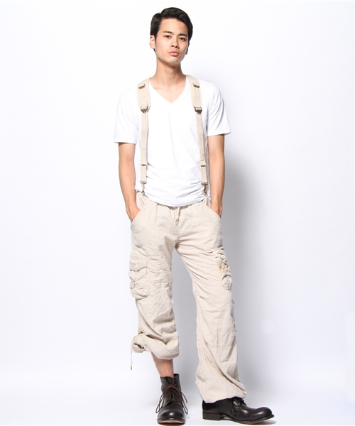 goa（ゴア）の「綿麻ｻｽﾍﾟﾝﾀﾞｰｶｰｺﾞPT（カーゴパンツ）」 - WEAR