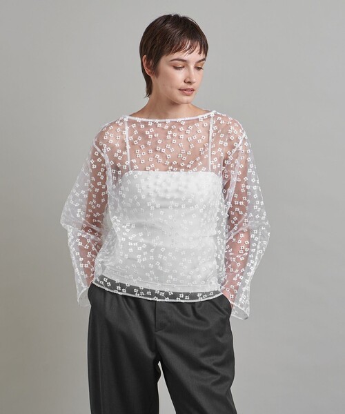 LOEFF＞クローバー エンブロイダリー ブラウス（シャツ/ブラウス