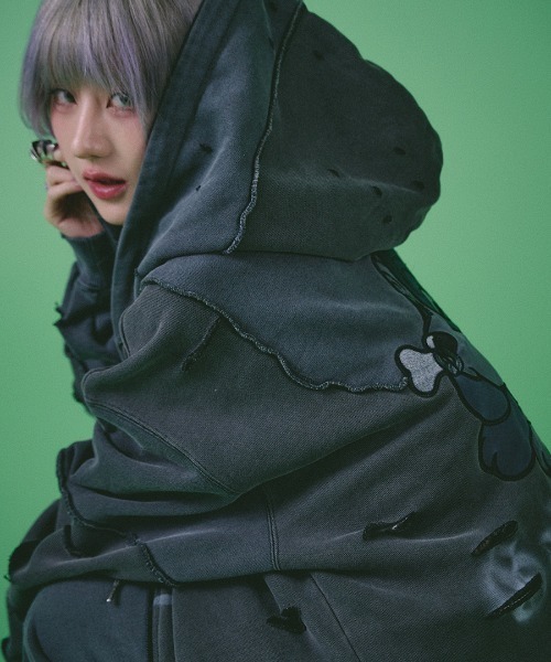 A'GEM/9 × .kom 『GALFY/ガルフィー』 ツギハギゾンビパーカー