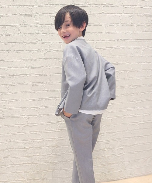 セール】ノーカラーセットアップ（キッズ/100～130cm）（スーツセット
