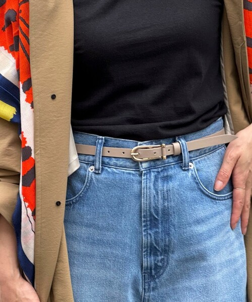 セール】【LEFIJE/レフィエ】ラウンドポイントバックルベルト（ベルト