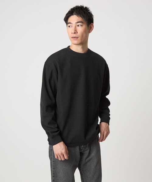 セール】ウェーブ サーマル クルーネック Tシャツ（Tシャツ/カットソー
