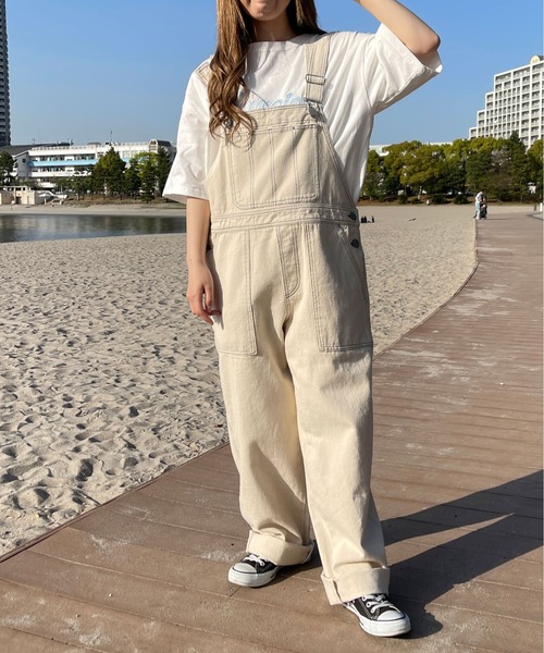 セール】THEホワイトオーバーオール（ユニセックス）（サロペット