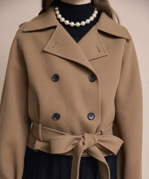 ウールショートトレンチコート（トレンチコート）｜EIMY ISTOIRE