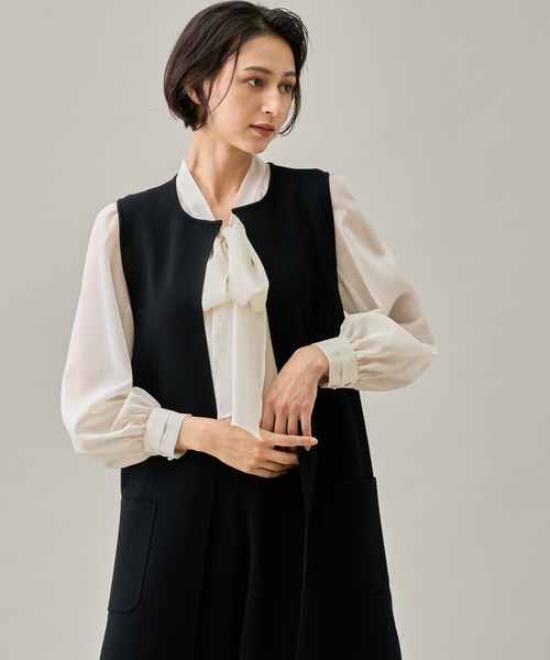ANAYI（アナイ）の「ウールシルクミラノリブジレ（ベスト）」 - WEAR