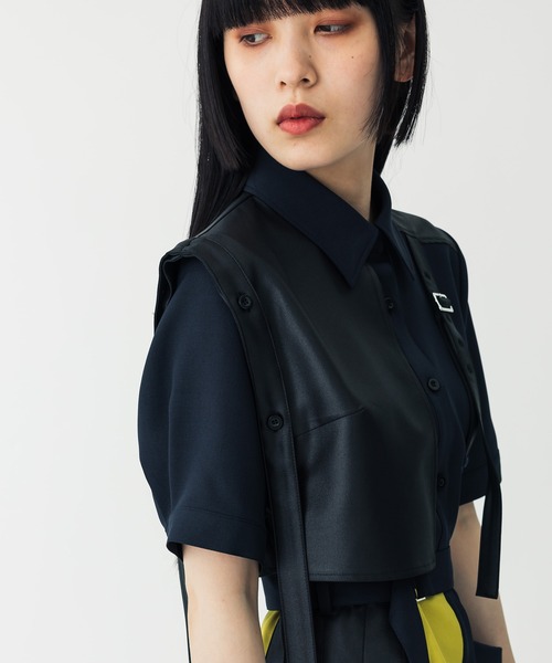 UNITED TOKYO（ユナイテッドトウキョウ）の「ダブルベルトハーフシャツ