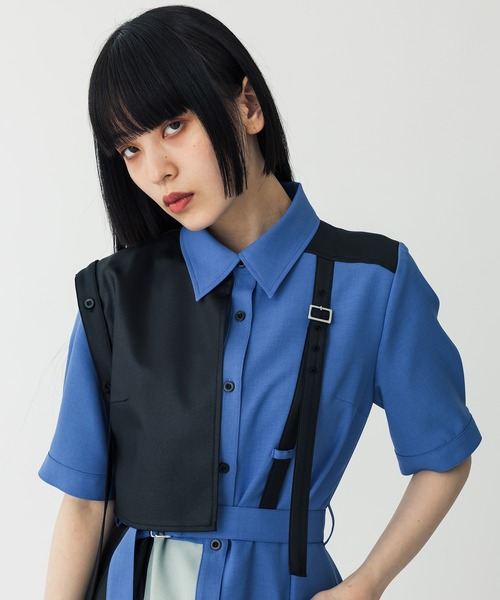 UNITED TOKYO（ユナイテッドトウキョウ）の「ダブルベルトハーフシャツ