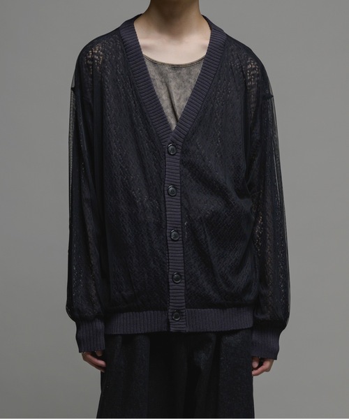 CASPER JOHN（キャスパージョン）の「Tulle layered lace cardigan