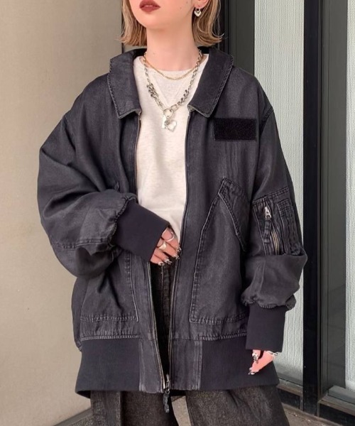 リバーシブルフライトジャケット/992144（ブルゾン）｜JEANASIS