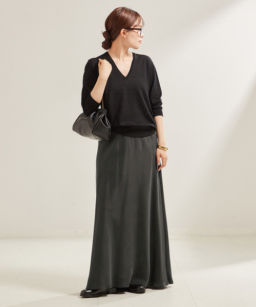 plage（プラージュ）の「Washable Fibril Drape スカート（スカート