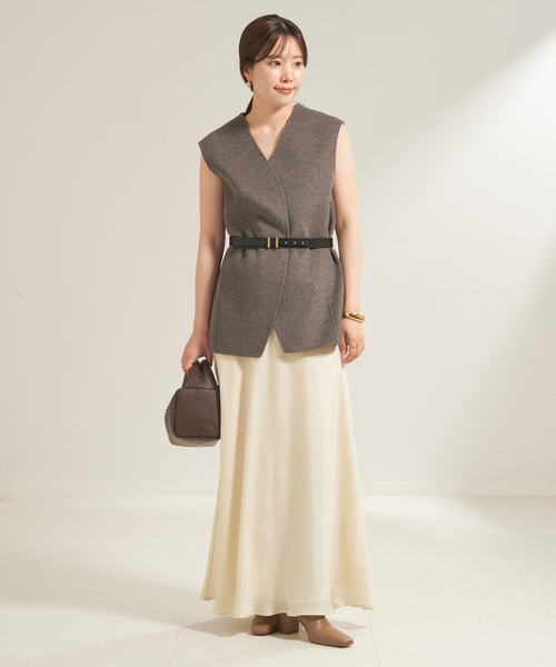 plage（プラージュ）の「Washable Fibril Drape スカート（スカート