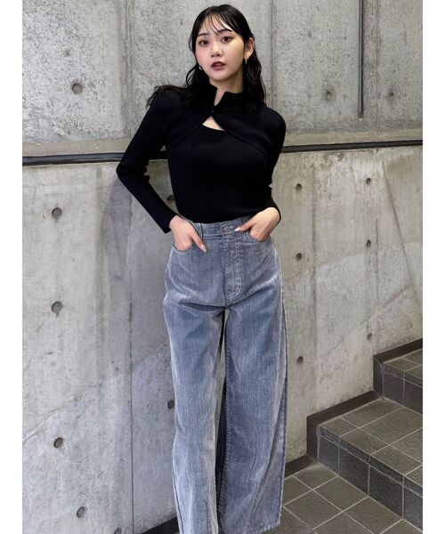 セール】フロッキーバレルレッグデニム【セット販売対象】（デニム