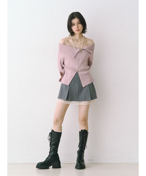 jouetie（ジュエティ）の「ローズモチーフミニスカパン【セットアップ