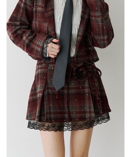 セール】ローズモチーフミニスカパン【セットアップ対応】（スカート