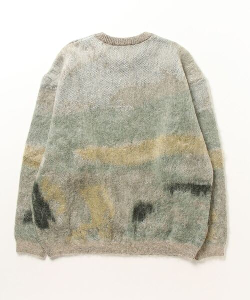 YOKE（ヨーク）の「YOKE/ヨーク/LANDSCAPE MOHAIR JACQUARD CREWNECK