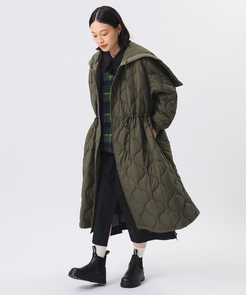 BEAMS BOY（ビームスボーイ）の「ナイロン キルティング フード コート