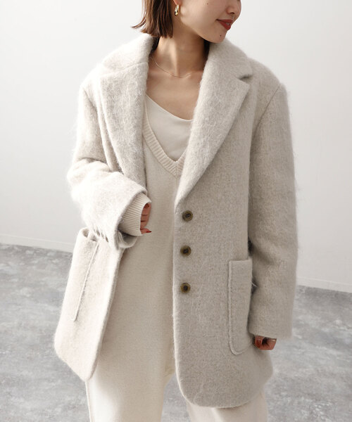 SLOBE IENA（スローブイエナ）の「シャギージャケットコート（その他