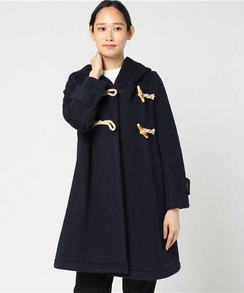 mizuiroind（ミズイロインド）の「Aラインダッフルコート（ダッフル