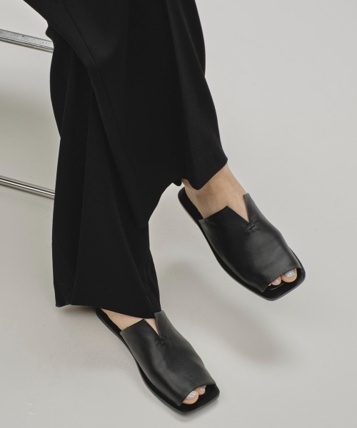 セール】Leather Slit Sandals（サンダル）｜TODAYFUL（トゥデイフル