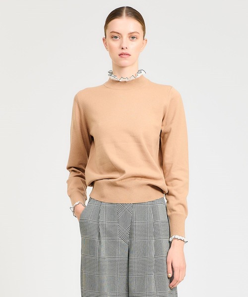 ESTNATION（エストネーション）の「ESTNATION / フリルネックニット