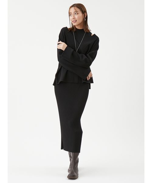 両得レイヤードニットワンピ（ワンピース）｜Mila Owen（ミラ