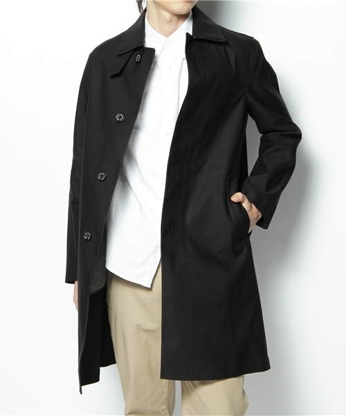 マッキントッシュ ゴム引きコート ウールライナー ステンカラーコート