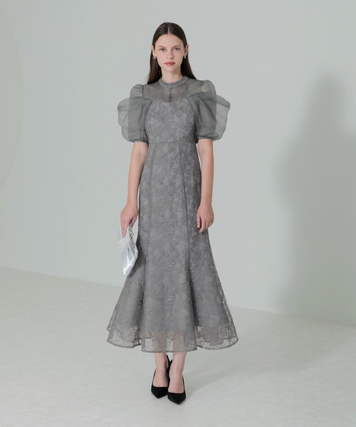 Leja（レジャ）の「【LEJA】オーガンジードレープパフスリーブ