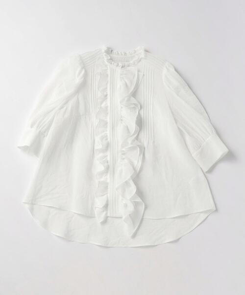 dahl'ia（ダリア）の「＜dahl'ia＞シアー フリル ブラウス（シャツ
