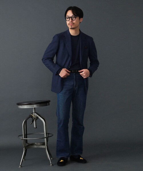 BEAMS F（ビームスエフ）の「MARLING&EVANS ウール ヘリンボーン