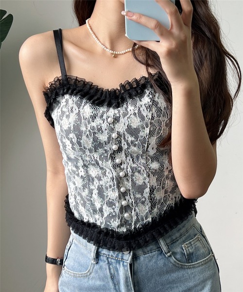 CHANEL キャミソール 花柄 イタリア製 サイズ 42