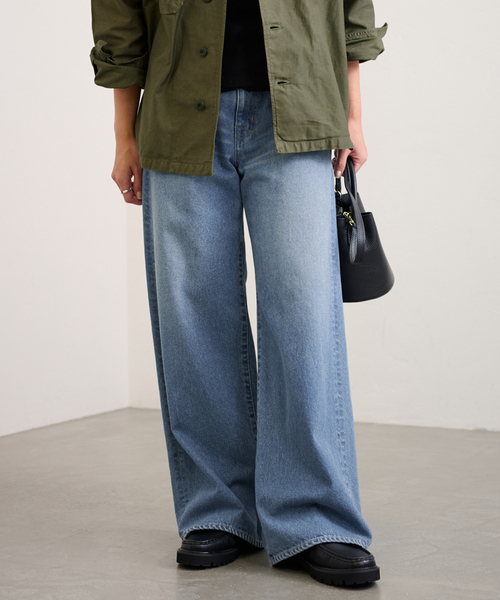 FRAMeWORK（フレームワーク）の「ルーズストレートデニムパンツ