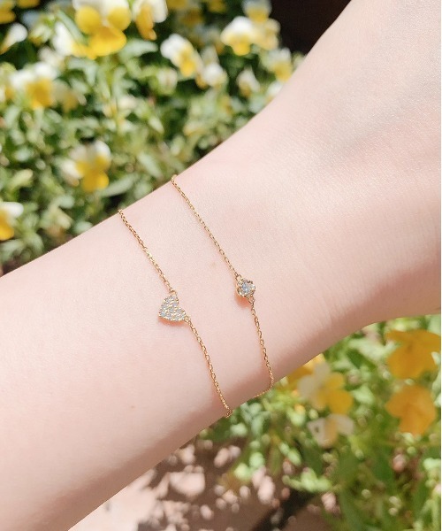 アーカー ハートパヴェブレスレット k18 AHKAH ブレスレット