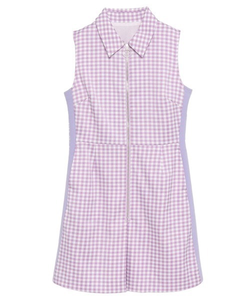 セール】ギンガムチェックジップワンピース（ワンピース）｜EIMY GOLF