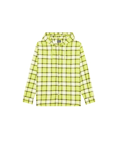 DIESEL（ディーゼル）の「メンズ シャツ チェック パーカー（シャツ