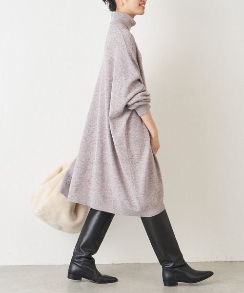 BEARDSLEY（ビアズリー）の「カラーネップビッグタートルネックニット