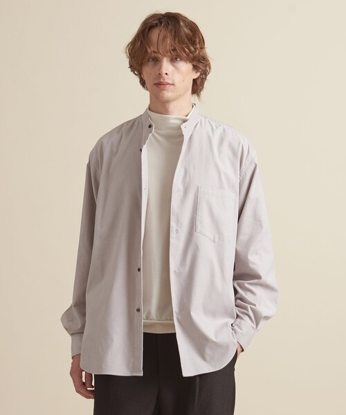 ZOZO限定】コーデュロイ バンドカラーシャツ（シャツ/ブラウス