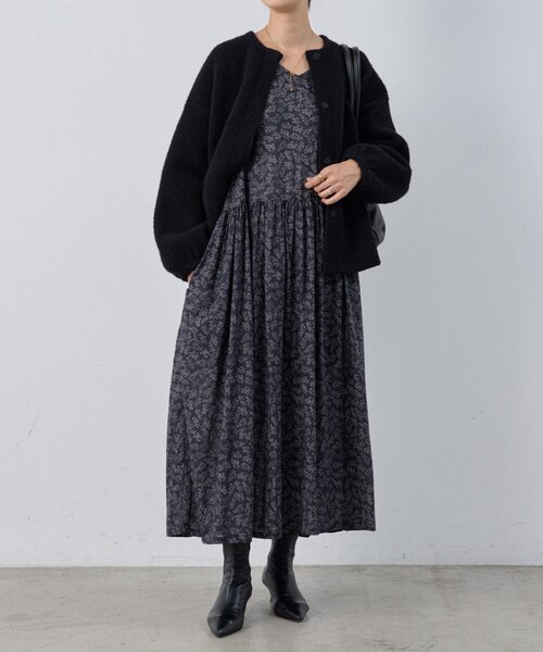 セール】リーフプリントギャザーワンピース（ワンピース）｜BEARDSLEY