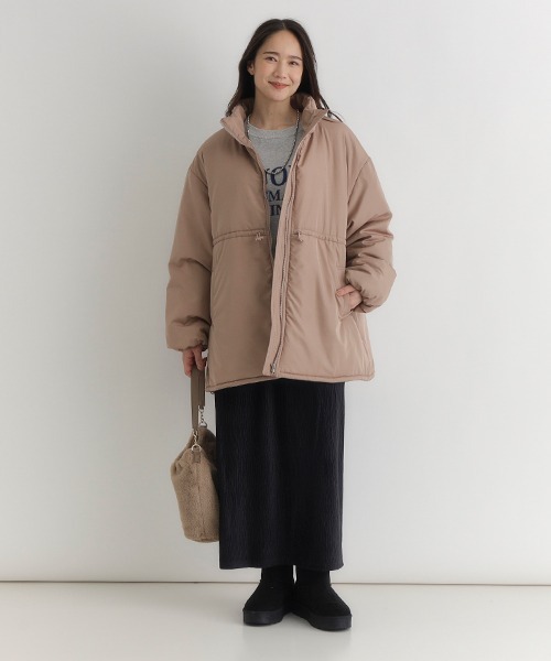 セール】【HONEYSUCKLE ROSE】中綿ミドル丈ジャケット (軽量 / 防風