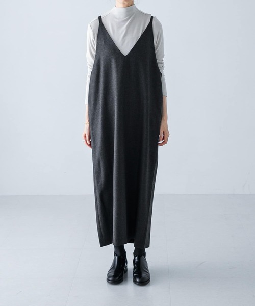 かぐれ（カグレ）の「『2WAY仕様』 ウールVネックワンピース