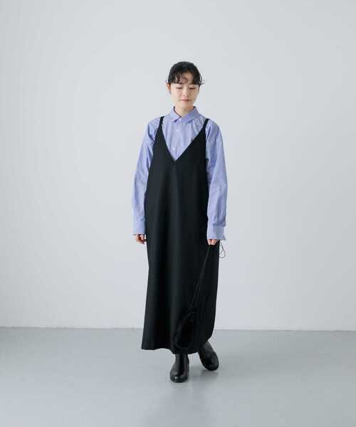 かぐれ（カグレ）の「『2WAY仕様』 ウールVネックワンピース