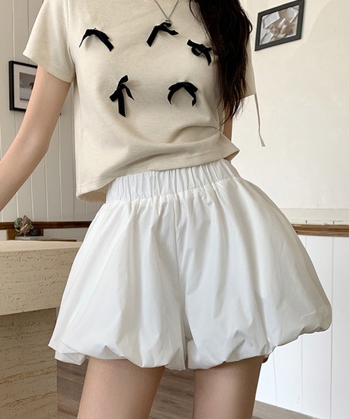 セール】ハイウエスト ナイロン バルーンショートパンツ（その他パンツ