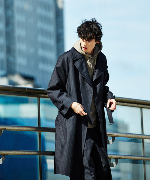 ABAHOUSE（アバハウス）の「サージ ダブル ブレストコート（ステン