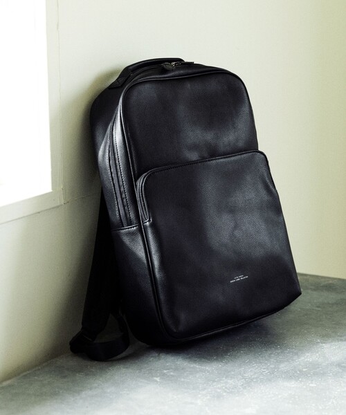 シボ レザーライク バックパック（バックパック/リュック）｜green