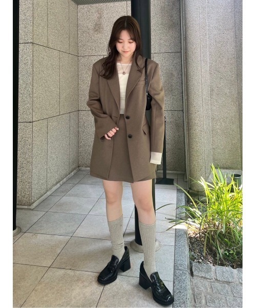 FRAY I.D（フレイアイディー）の「ラップデザインミニスカパン