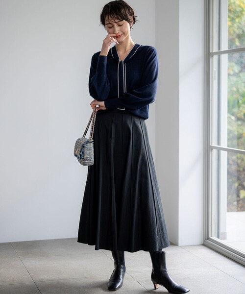 セール】【洗える】ウーステッドウール ボウタイ ニット（ニット