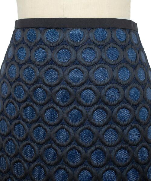 Drawer（ドゥロワー）の「Drawer ラメサークルジャカードスカート