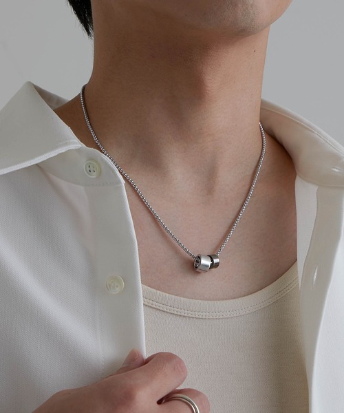 チャームネックレス/ロングチェーンネックレス 真鍮 /MONO-MART Select