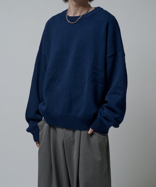 Lui's（ルイス）の「クロップドクルーネックニット（ニット/セーター